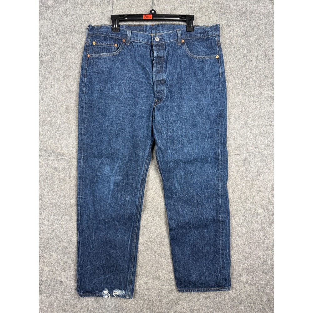 Vintage Levi's Jeans Men's 42 x 32 (FITS 38 x 29) Dark 501xx Made USA FUZZY*